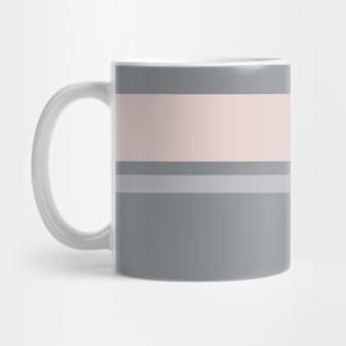 An enchanting jumble of Alabaster, Grey, Gray (X11 Gray) and Light Grey stripes. Mug